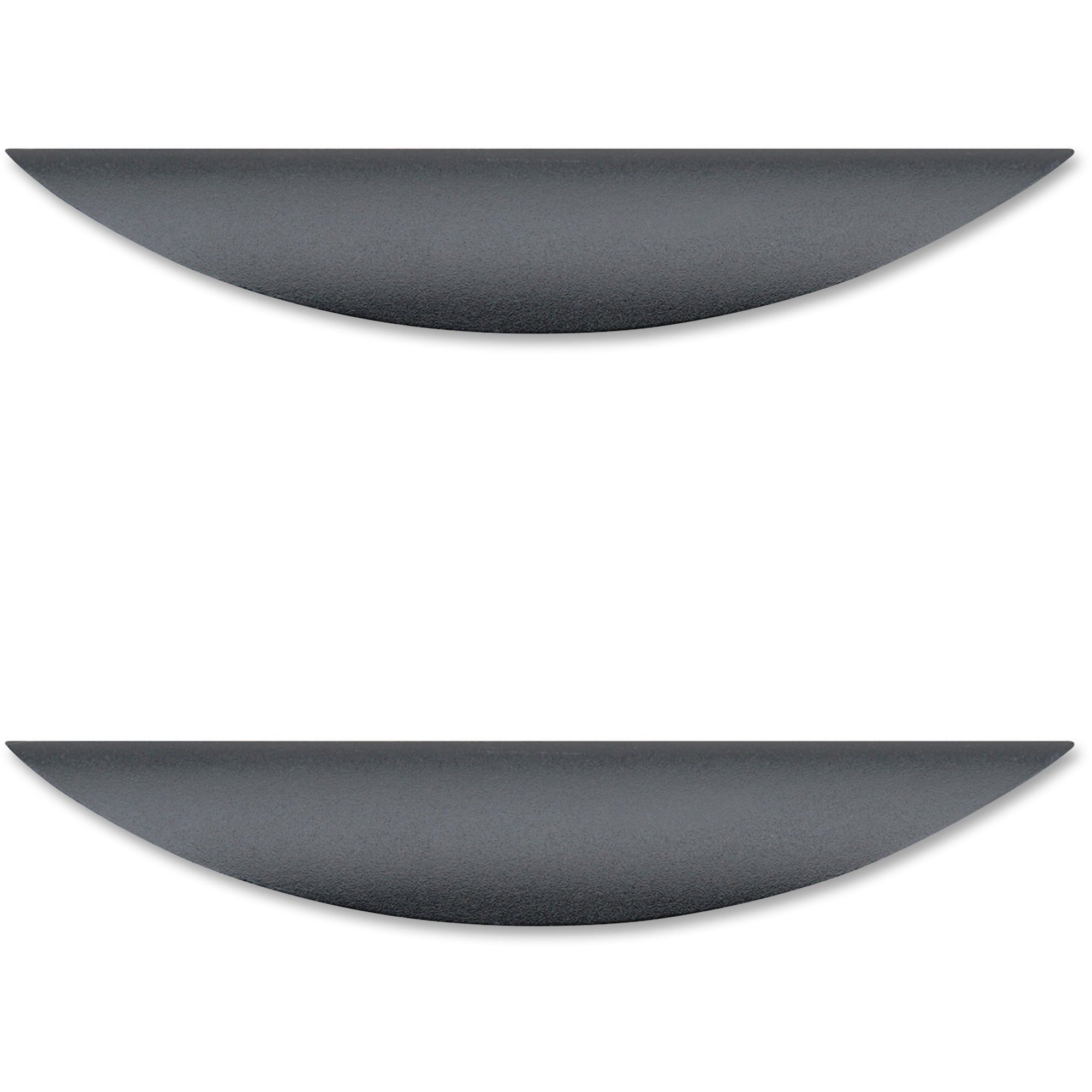 Lorell Chateau Series Laminate Drawer Traditional Pulls - Traditional - 6.4" Width x 1.1" Depth x 0.6" Height - Aluminum Alloy - Black