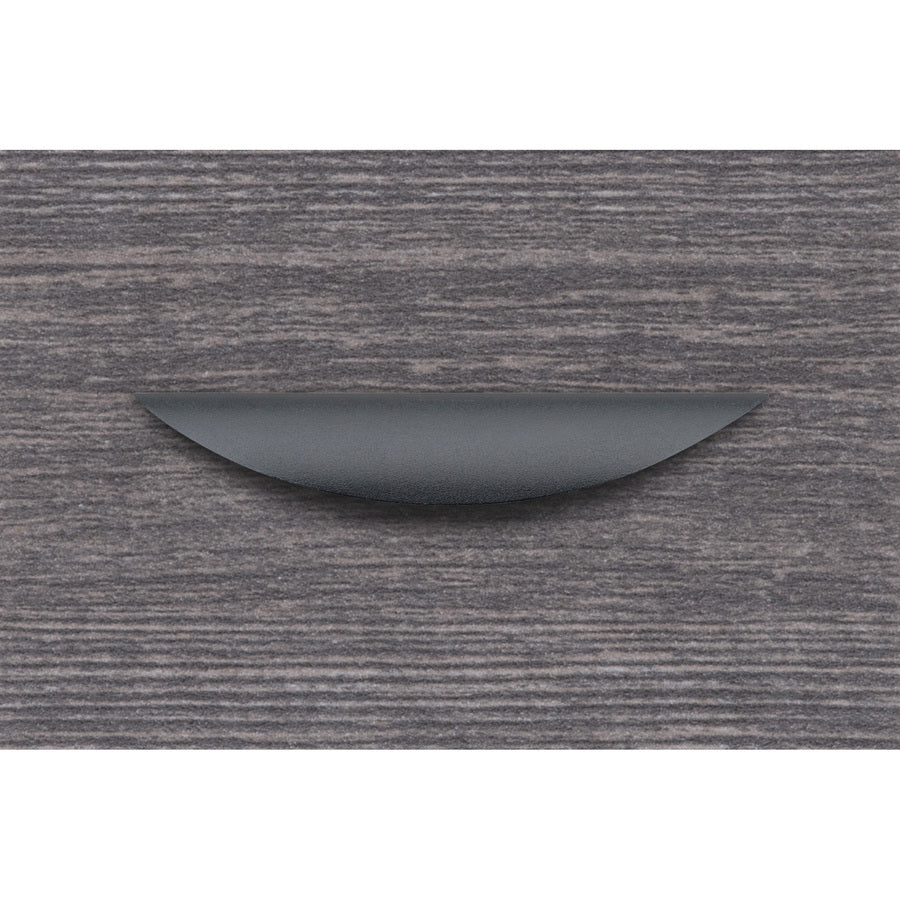 Lorell Chateau Series Laminate Drawer Traditional Pulls - Traditional - 6.4" Width x 1.1" Depth x 0.6" Height - Aluminum Alloy - Black - 