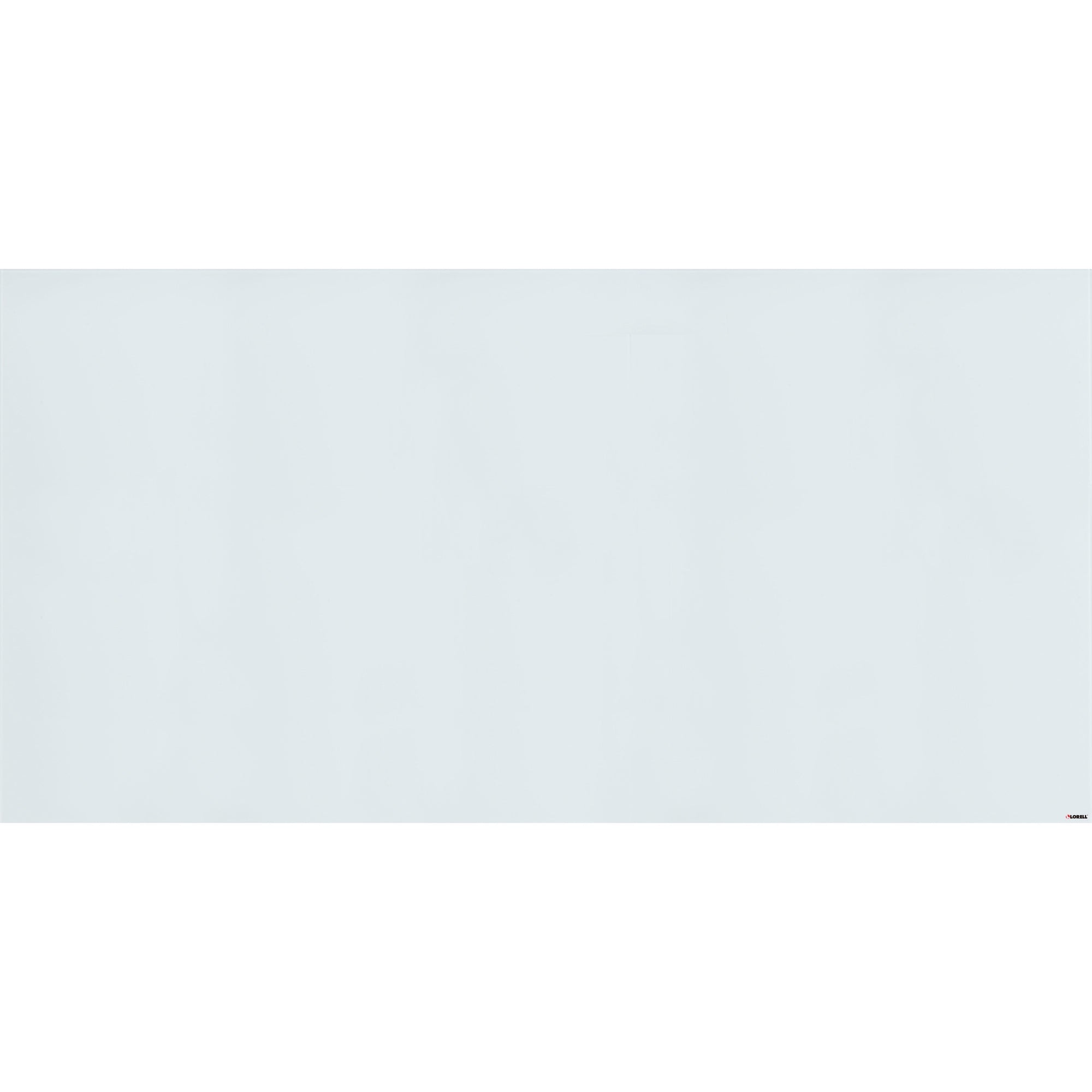 Lorell Magnetic Dry-Erase Glass Board - 72" (6 ft) Width x 36" (3 ft) Height - White Glass Surface - Rectangle - Magnetic - Stain Resistant, Ghost Resistant, Smooth Writing - 1 Each - 