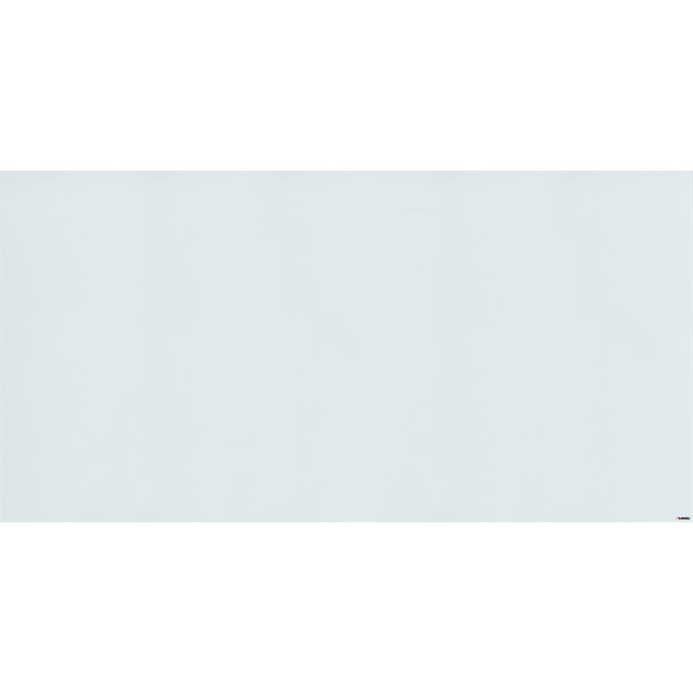 Lorell Magnetic Dry-Erase Glass Board - 72" (6 ft) Width x 36" (3 ft) Height - White Glass Surface - Rectangle - Magnetic - Stain Resistant, Ghost Resistant, Smooth Writing - 1 Each - 