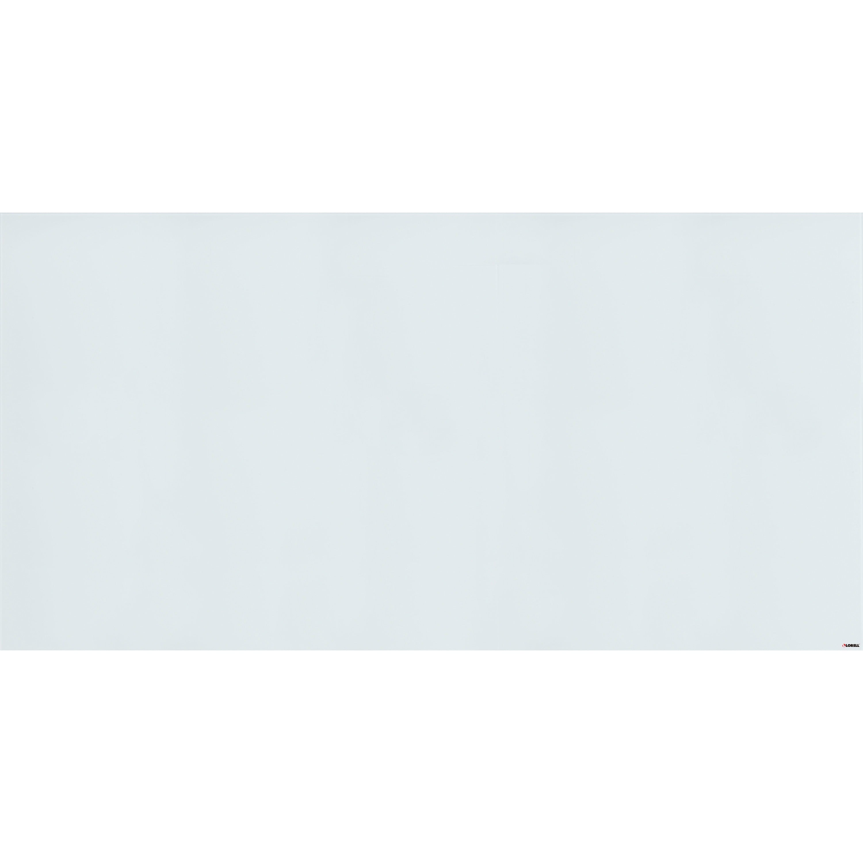 Lorell Magnetic Dry-Erase Glass Board - 72" (6 ft) Width x 36" (3 ft) Height - White Glass Surface - Rectangle - Magnetic - Stain Resistant, Ghost Resistant, Smooth Writing - 1 Each - 