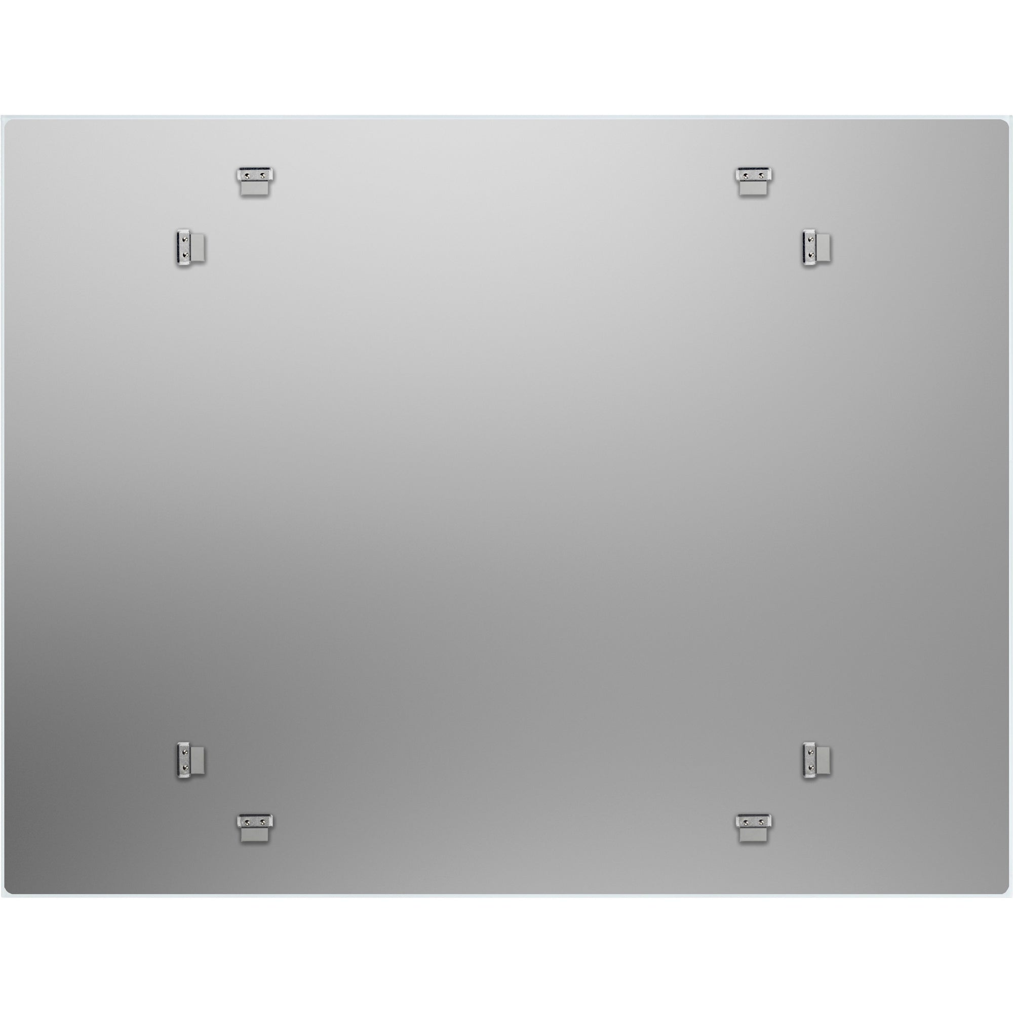 Lorell Magnetic Dry-Erase Glass Board - 46.5" (3.9 ft) Width x 36" (3 ft) Height - White Glass Surface - Rectangle - Magnetic - Stain Resistant, Ghost Resistant, Smooth Writing - 1 Each - 