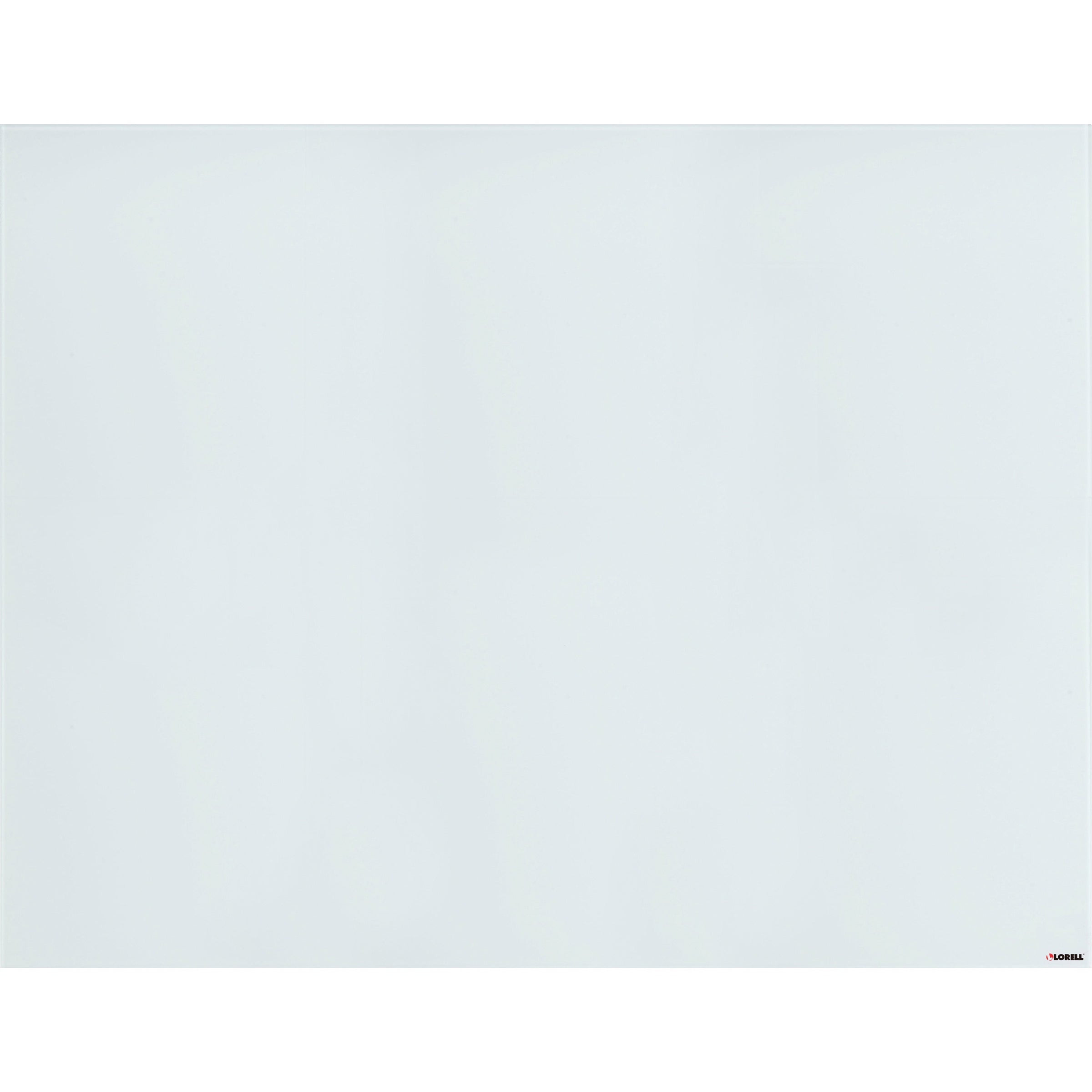 Lorell Magnetic Dry-Erase Glass Board - 46.5" (3.9 ft) Width x 36" (3 ft) Height - White Glass Surface - Rectangle - Magnetic - Stain Resistant, Ghost Resistant, Smooth Writing - 1 Each - 