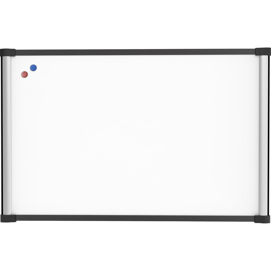 Lorell Magnetic Dry-erase Board - 36" (3 ft) Width x 24" (2 ft) Height - Aluminum Steel Frame - Rectangle - Magnetic - Marker Tray - 1 Each - 