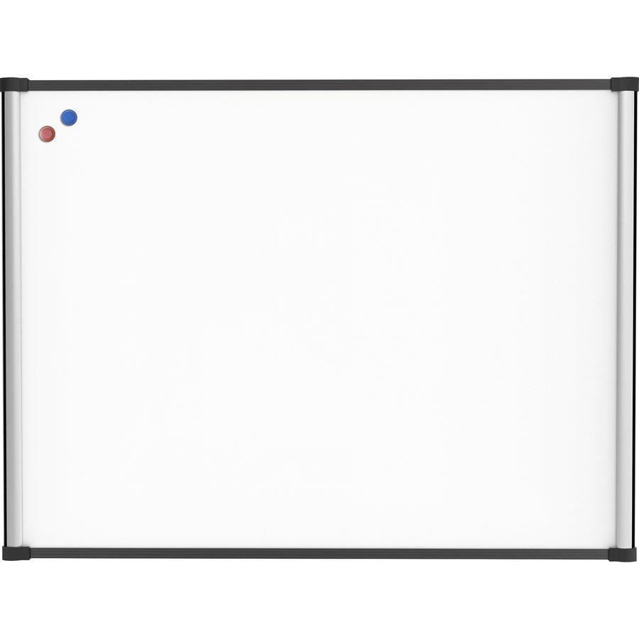 Lorell Magnetic Dry-erase Board - 48" (4 ft) Width x 36" (3 ft) Height - Aluminum Steel Frame - Rectangle - Magnetic - Marker Tray - 1 Each - 