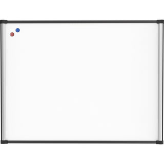 Lorell Magnetic Dry-erase Board - 48" (4 ft) Width x 36" (3 ft) Height - Aluminum Steel Frame - Rectangle - Magnetic - Marker Tray - 1 Each - 