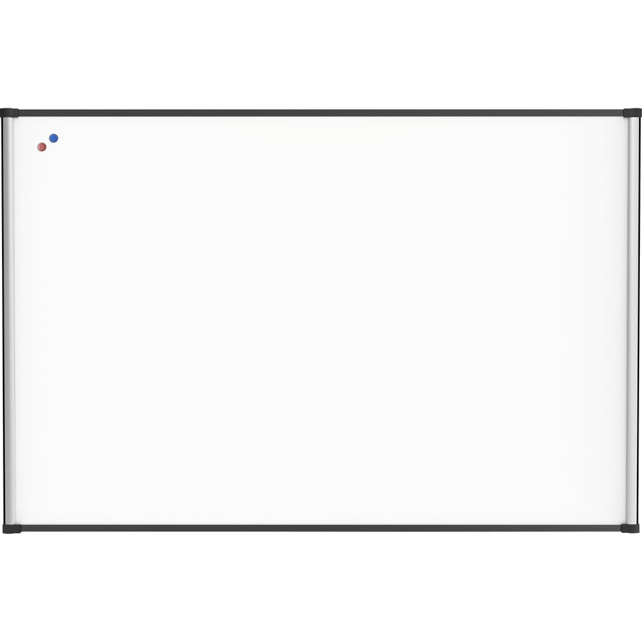 Lorell Magnetic Dry-erase Board - 72" (6 ft) Width x 48" (4 ft) Height - Aluminum Steel Frame - Rectangle - Magnetic - Marker Tray - 1 Each - 