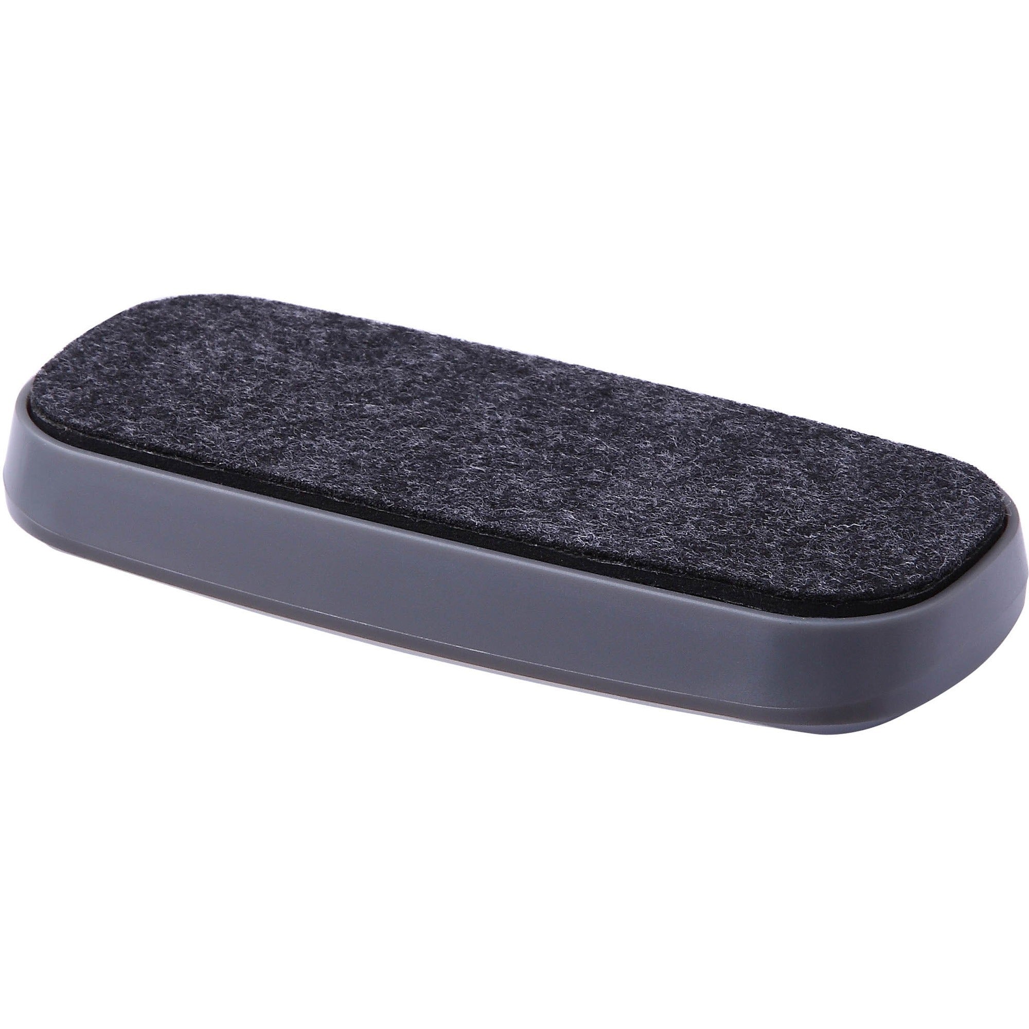 Lorell Rare Earth Magnet Board Eraser - Magnetic - Black, White - Plastic - 1Each - 