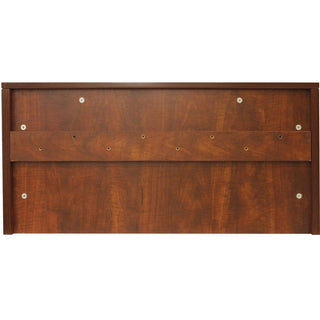 Lorell Essentials/Revelance Series Wall-Mount Hutch - 35.4" x 14.8"16.8" Hutch, 1" Side Panel, 0.6" Back Panel, 0.7" Panel, 1" Bottom Panel - Finish: Mahogany - Back Panel, Edge Banding - For Office