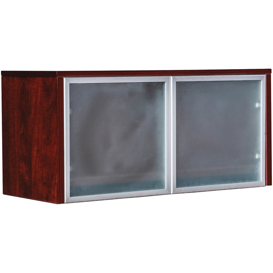 Lorell Essentials/Revelance Series Wall-Mount Hutch Glass Door - 0.2" , 36" Door, 16.6" x 16"0.9" - Finish: Frost