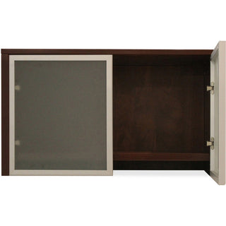 Lorell Essentials/Revelance Series Wall-Mount Hutch Glass Door - 0.2" , 36" Door, 16.6" x 16"0.9" - Finish: Frost