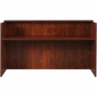 Lorell Essentials Series Front Reception Desk - 1" Top, 35.4" x 70.9"42.5" Desk - Finish: Cherry Laminate - Durable - For Office