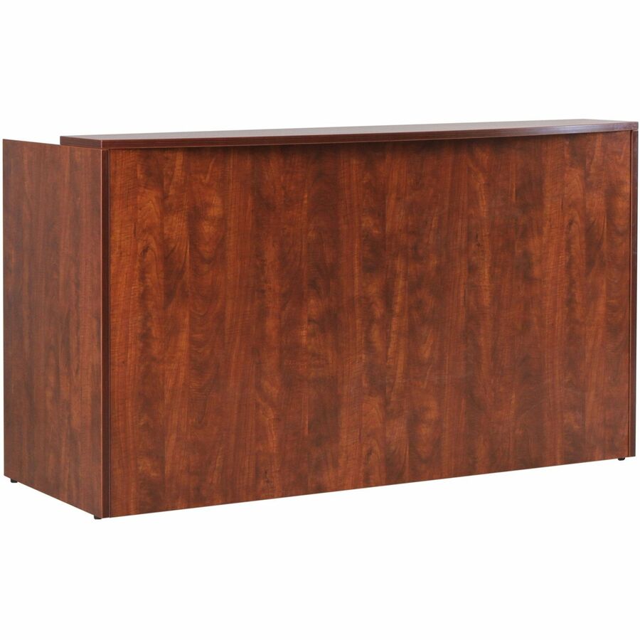 Lorell Essentials Series Front Reception Desk - 1" Top, 35.4" x 70.9"42.5" Desk - Finish: Cherry Laminate - Durable - For Office
