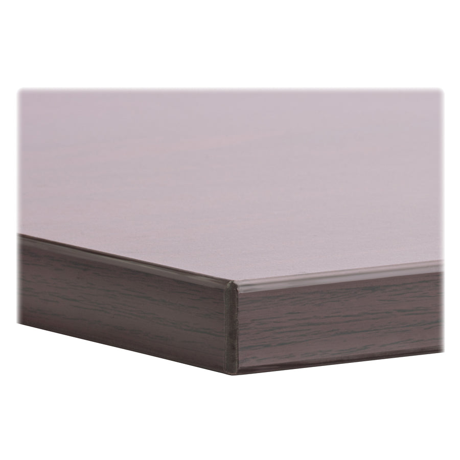 Lorell Relevance Series Tabletop - For - Table TopLaminated Rectangle, Mahogany Top x 48" Table Top Width x 24" Table Top Depth x 1" Table Top Thickness x 47.63" Width x 23.63" Depth - Assembly Required - 1 Each - 