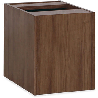 Lorell Essentials Series Box/File Hanging File Cabinet - 15.5" x 21.9"18.9" - 2 x Box, File Drawer(s) - Finish: Walnut Laminate - Built-in Hangrail, Ball Bearing Slides, Lockable, Durable, Adjustable Feet - For Office