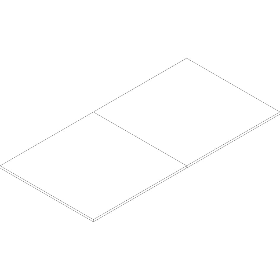 Lorell Essentials Rectangular Conference Tabletop - For - Table TopRectangle Top x 94.50" Table Top Width x 47.25" Table Top Depth - 1" Height - Assembly Required - Walnut - P2 Particleboard - 1 Each - 