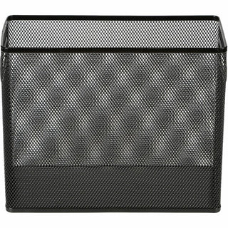 Lorell Mesh Tabletop Hanging File Holder - Black - Steel - 1 Each