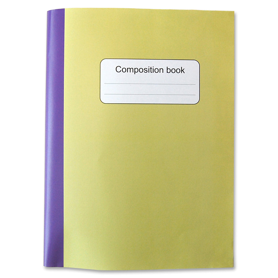 Sparco Composition Books - 80 Sheets - College Ruled - 9.75" x 7.5" - Multi-colored Cover - Sturdy Cover, Durable - 4 / Pack - 