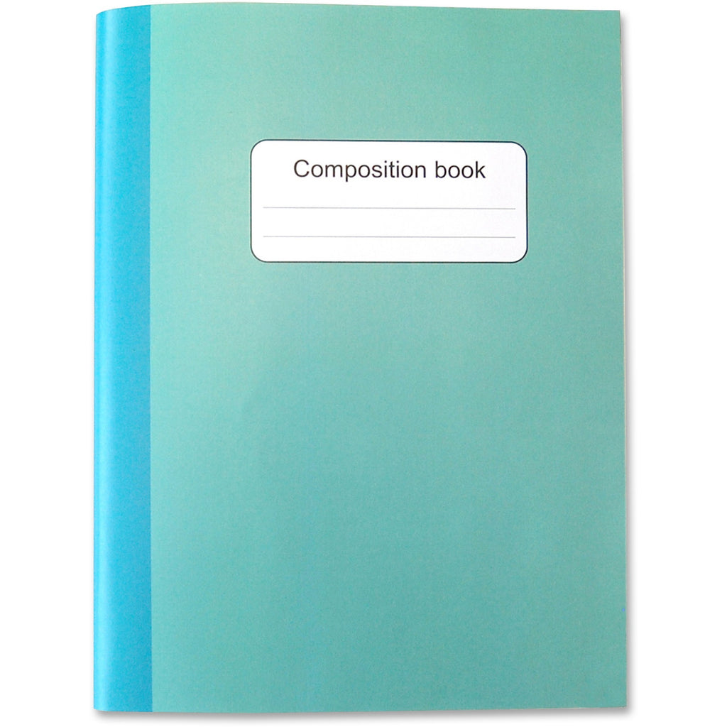 Sparco Composition Books - 80 Sheets - College Ruled - 9.75" x 7.5" - Multi-colored Cover - Sturdy Cover, Durable - 4 / Pack - 