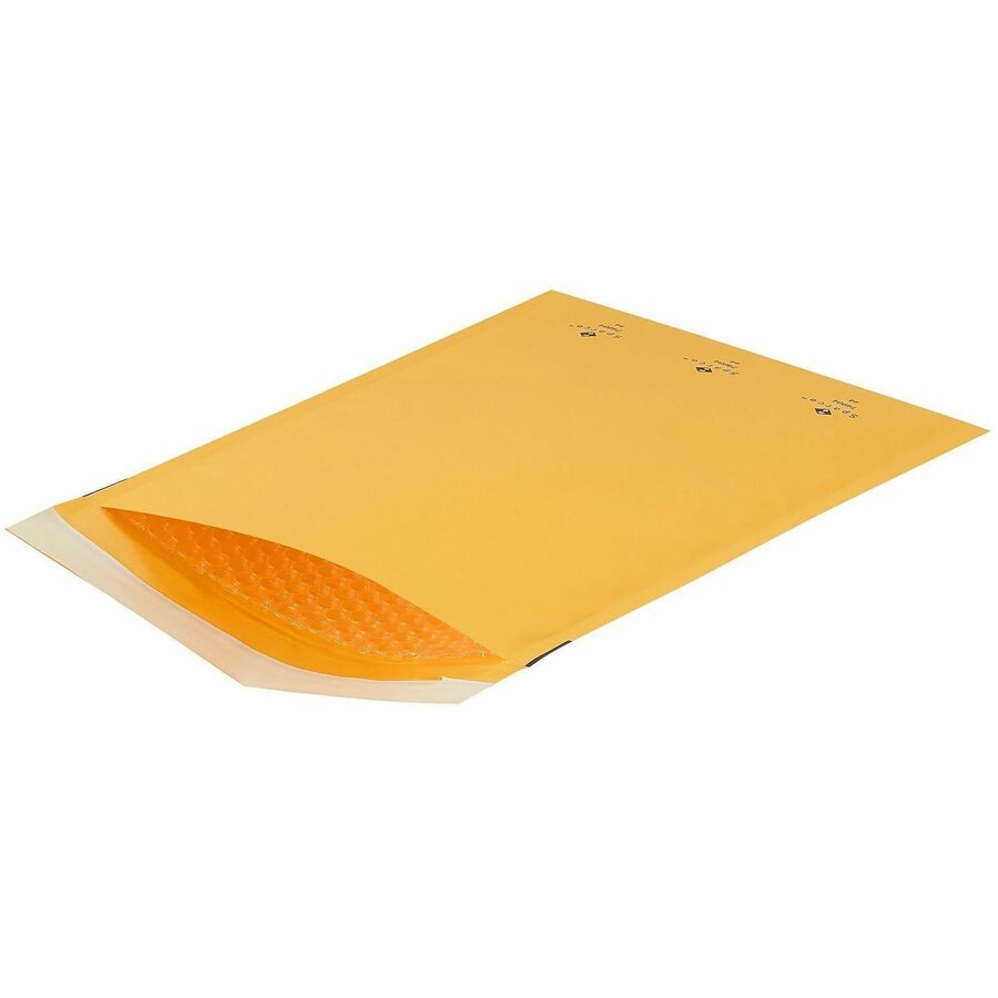 Sparco Size 4 Bubble Cushioned Mailers - Bubble - #4 - 9 1/2" Width x 14 1/5" Length - Self-sealing - Kraft - 100 / Carton - Kraft