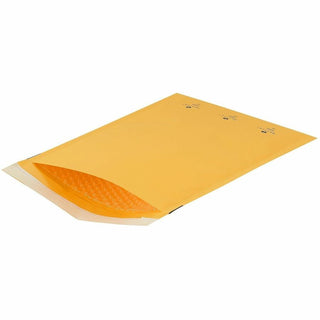 Sparco Size 4 Bubble Cushioned Mailers - Bubble - #4 - 9 1/2" Width x 14 1/5" Length - Self-sealing - Kraft - 100 / Carton - Kraft