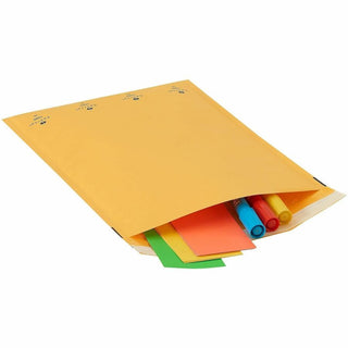 Sparco Size 5 Bubble Cushioned Mailers - Bubble - #5 - 10 1/2" Width x 16" Length - Self-sealing - Kraft - 100 / Carton - Kraft