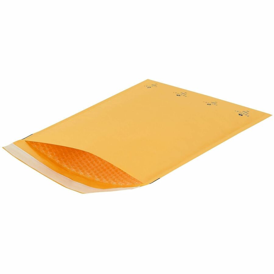 Sparco Size 5 Bubble Cushioned Mailers - Bubble - #5 - 10 1/2" Width x 16" Length - Self-sealing - Kraft - 100 / Carton - Kraft