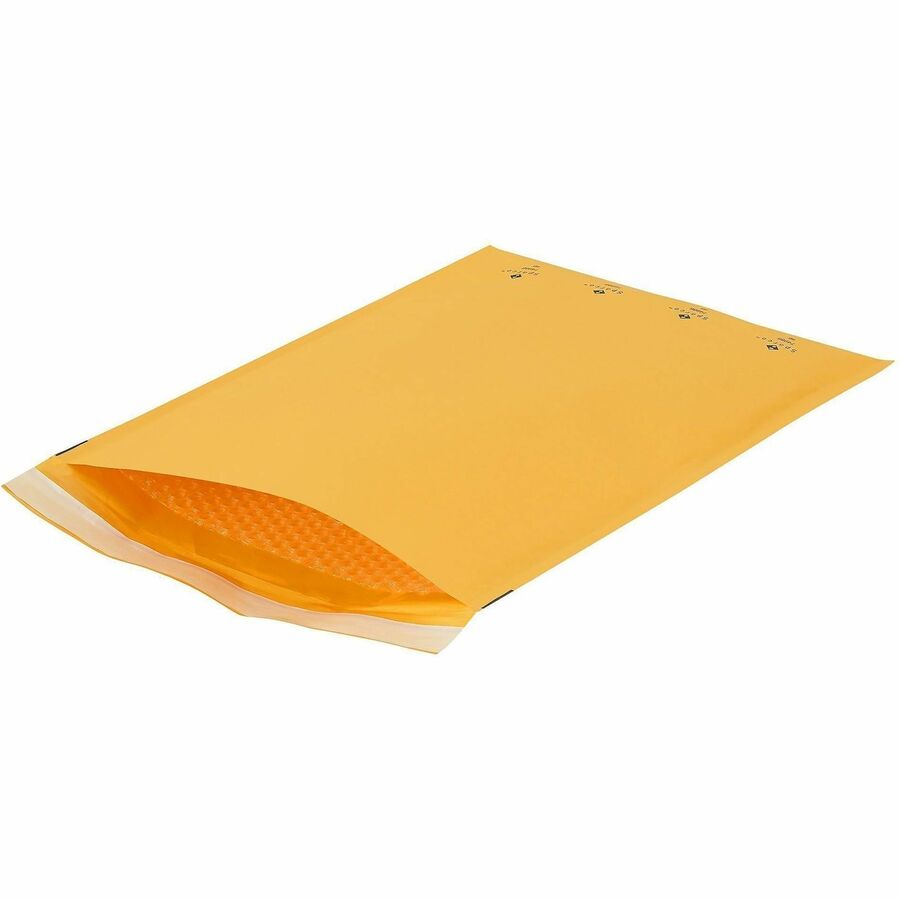 Sparco Size 6 Bubble Cushioned Mailers - Bubble - #6 - 12 1/2" Width x 19" Length - Self-sealing - Kraft - 50 / Carton - Kraft