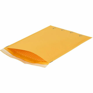 Sparco Size 6 Bubble Cushioned Mailers - Bubble - #6 - 12 1/2" Width x 19" Length - Self-sealing - Kraft - 50 / Carton - Kraft