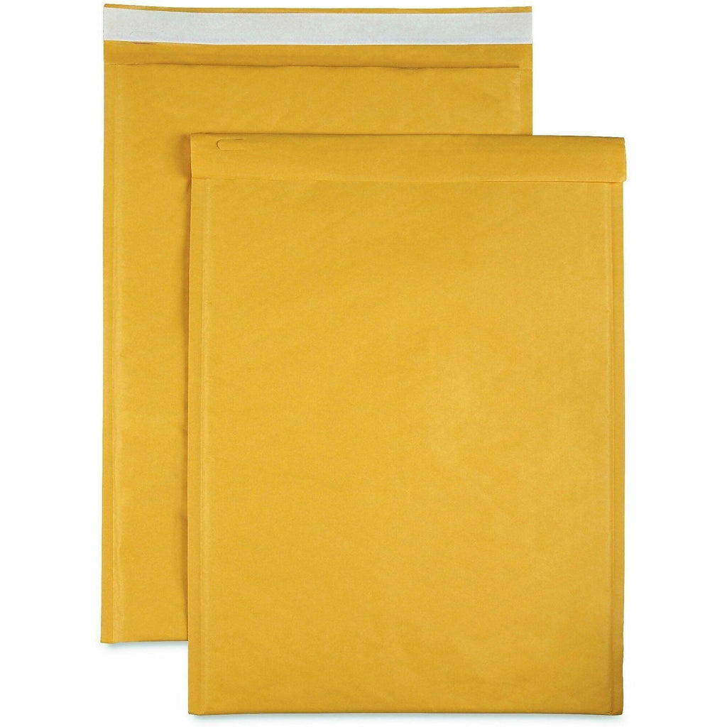 Sparco Size 6 Bubble Cushioned Mailers - Bubble - #6 - 12 1/2" Width x 19" Length - Self-sealing - Kraft - 50 / Carton - Kraft