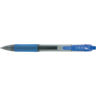 Sarasa Dry Gel X20 Gel Pen, Retractable, Medium 0.7 mm, Blue Ink, Clear/Blue Barrel, 36/Pack