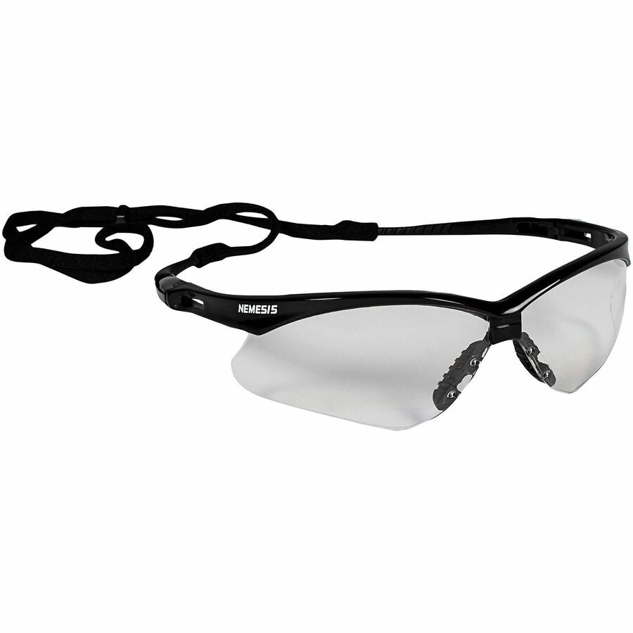 kleenguard-v30-nemesis-safety-eyewear-ultraviolet-protection-clear-lens-black-frame-flexible-lightweight-comfortable-scratch-resistant-12-carton_kcc25676ct - 6