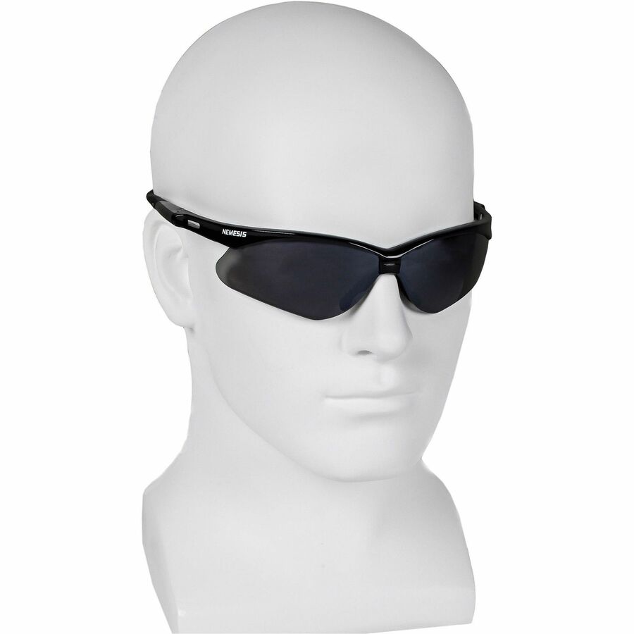 kleenguard-v30-nemesis-safety-eyewear-recommended-for-manufacturing-construction-shooting-industrial-ultraviolet-protection-smoke-lens-black-frame-flexible-lightweight-comfortable-scratch-resistant-12-carton_kcc25688ct - 3