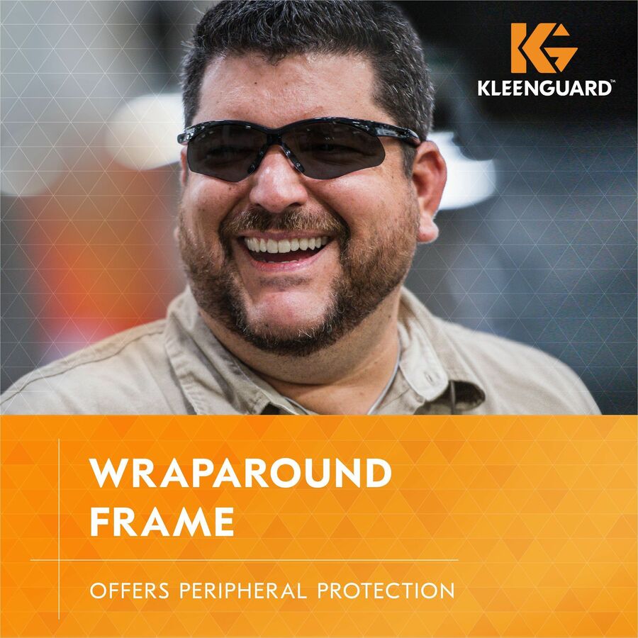 kleenguard-v30-nemesis-safety-eyewear-recommended-for-manufacturing-construction-shooting-industrial-ultraviolet-protection-smoke-lens-black-frame-flexible-lightweight-comfortable-scratch-resistant-12-carton_kcc25688ct - 4