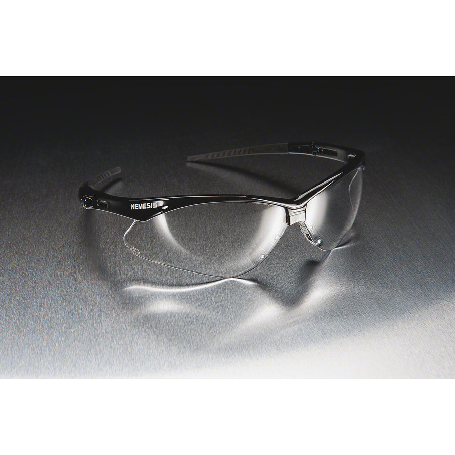 kleenguard-v30-nemesis-safety-eyewear-recommended-for-manufacturing-construction-shooting-industrial-ultraviolet-protection-smoke-lens-black-frame-flexible-lightweight-comfortable-scratch-resistant-12-carton_kcc25688ct - 6