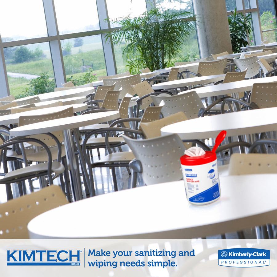 Surface Sanitizer Wipe, 12 x 12, White, 30/Canister, Sold as 1 Carton, 8 Each per Carton