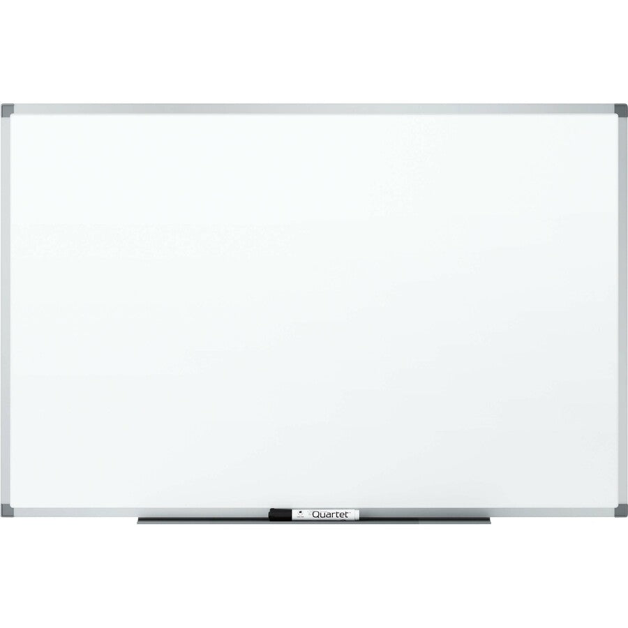 Quartet Standard DuraMax Magnetic Whiteboard - 48" (4 ft) Width x 36" (3 ft) Height - White Porcelain Surface - Silver Aluminum Frame - Rectangle - Horizontal/Vertical - Magnetic - Assembly Required - 1 Each - TAA Compliant