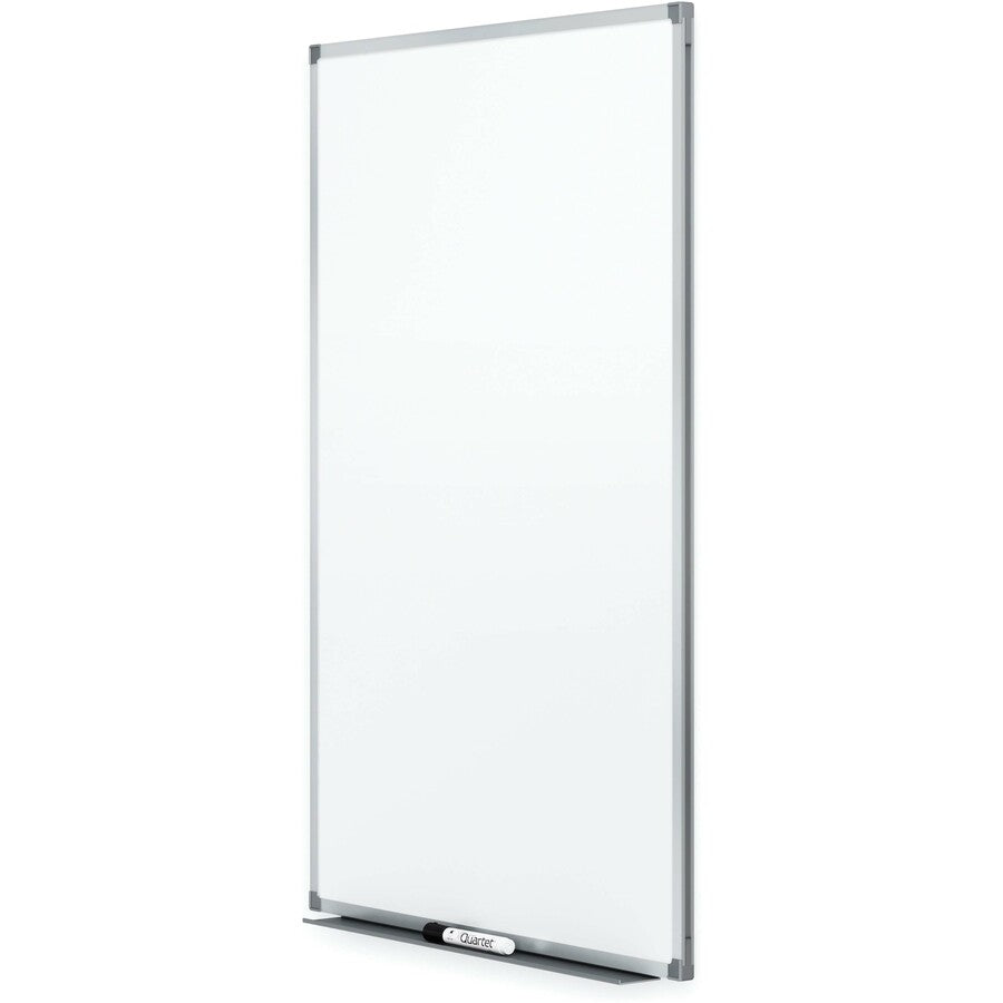 Quartet Standard DuraMax Magnetic Whiteboard - 48" (4 ft) Width x 36" (3 ft) Height - White Porcelain Surface - Silver Aluminum Frame - Rectangle - Horizontal/Vertical - Magnetic - Assembly Required - 1 Each - TAA Compliant