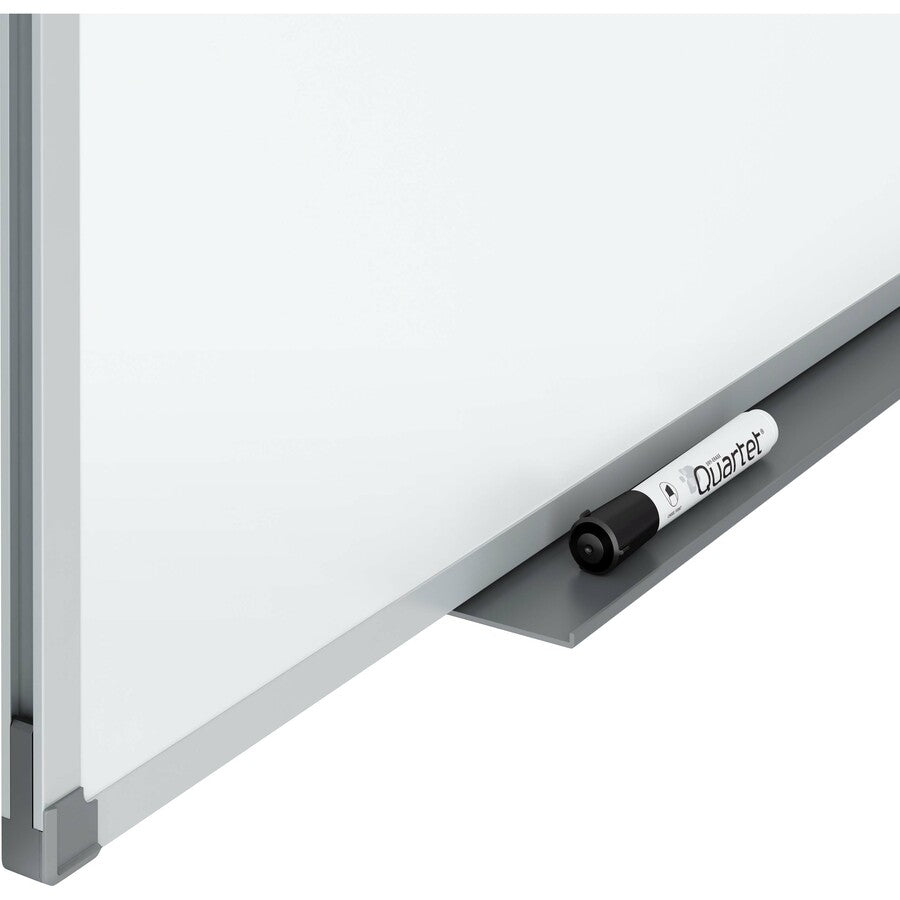 Quartet Standard DuraMax Magnetic Whiteboard - 48" (4 ft) Width x 36" (3 ft) Height - White Porcelain Surface - Silver Aluminum Frame - Rectangle - Horizontal/Vertical - Magnetic - Assembly Required - 1 Each - TAA Compliant