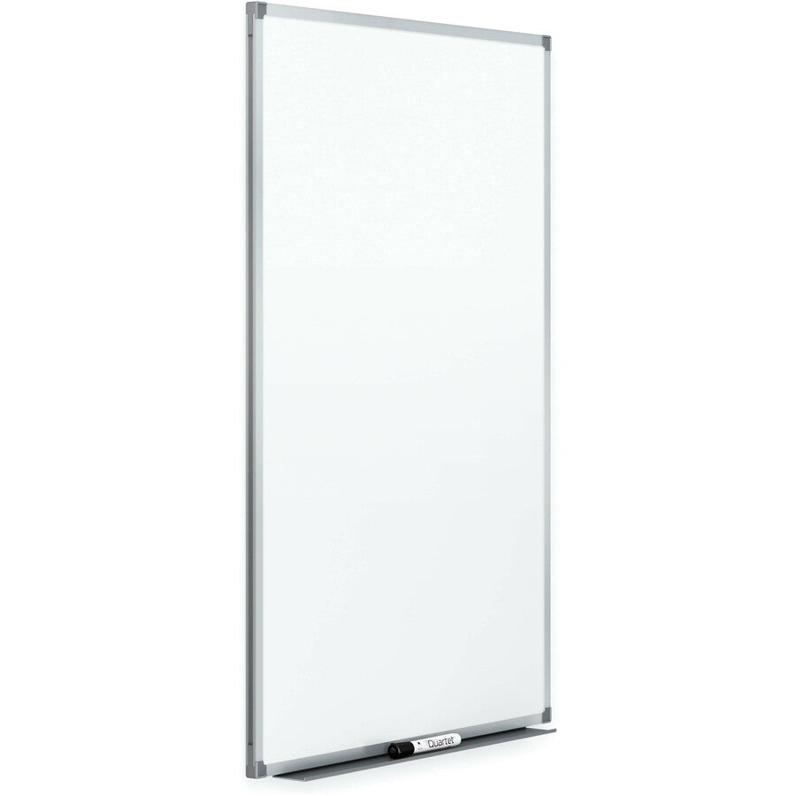 Quartet Standard DuraMax Magnetic Whiteboard - 48" (4 ft) Width x 36" (3 ft) Height - White Porcelain Surface - Silver Aluminum Frame - Rectangle - Horizontal/Vertical - Magnetic - Assembly Required - 1 Each - TAA Compliant