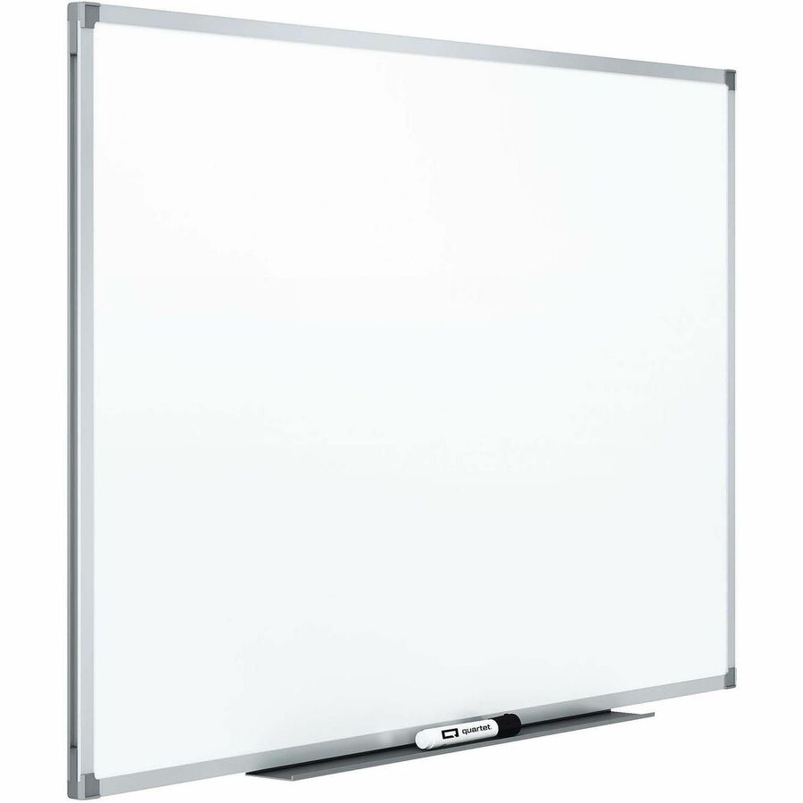 Quartet Standard DuraMax Magnetic Whiteboard - 72" (6 ft) Width x 48" (4 ft) Height - White Porcelain Surface - Silver Aluminum Frame - Rectangle - Horizontal/Vertical - Magnetic - Assembly Required - 1 Each - TAA Compliant