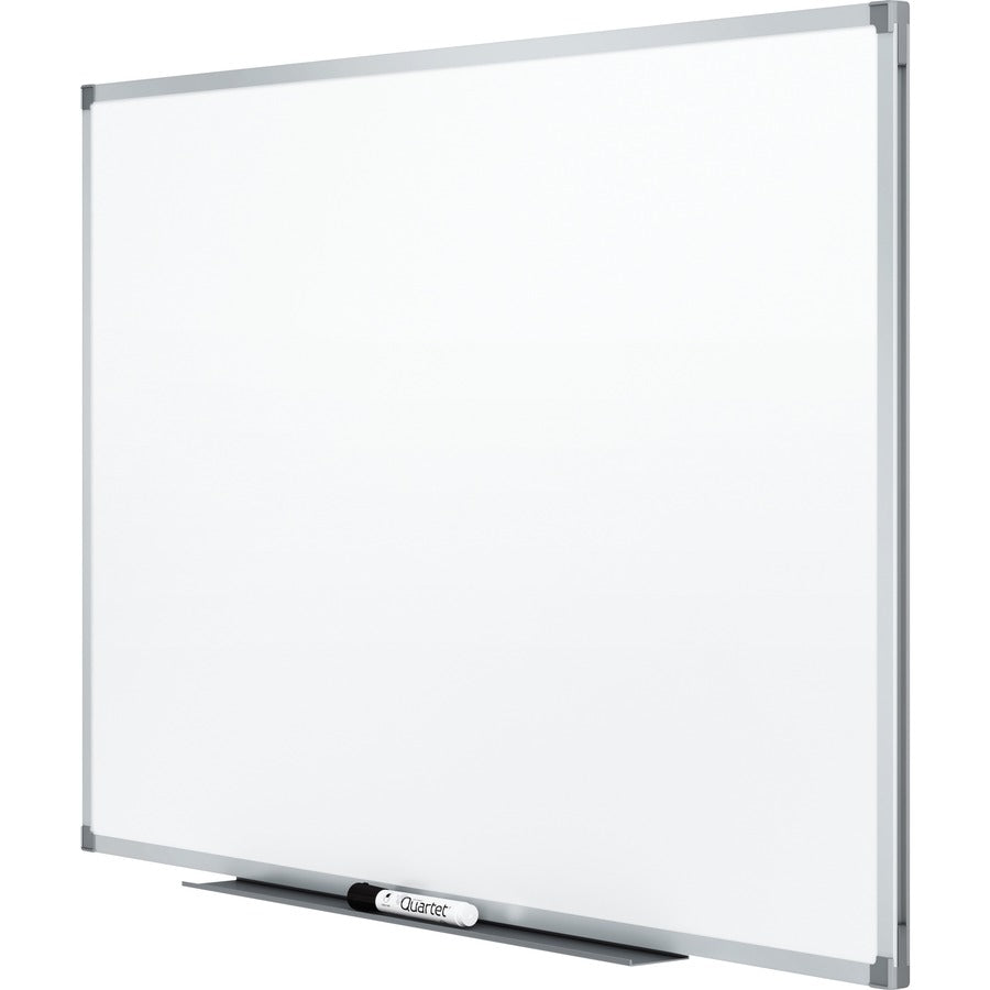 Quartet Standard DuraMax Magnetic Whiteboard - 72" (6 ft) Width x 48" (4 ft) Height - White Porcelain Surface - Silver Aluminum Frame - Rectangle - Horizontal/Vertical - Magnetic - Assembly Required - 1 Each - TAA Compliant