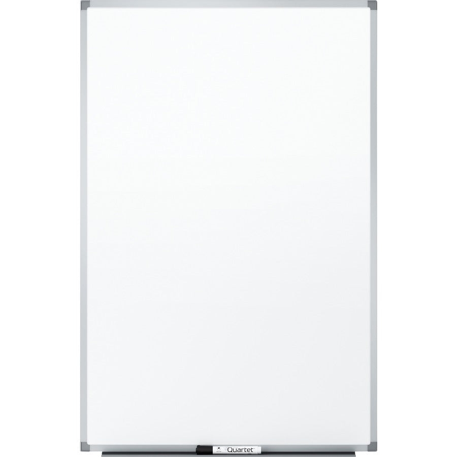 Quartet Standard DuraMax Magnetic Whiteboard - 72" (6 ft) Width x 48" (4 ft) Height - White Porcelain Surface - Silver Aluminum Frame - Rectangle - Horizontal/Vertical - Magnetic - Assembly Required - 1 Each - TAA Compliant