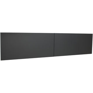 Lorell Fortress Modular Series Stack-On Hutch Door Kit - 72" Width - Lockable, Reinforced - Steel - Charcoal