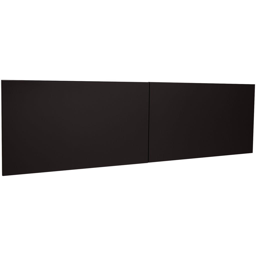 Lorell Fortress Modular Series Stack-On Hutch Door Kit - 60" Width - Lockable, Reinforced - Steel - Black