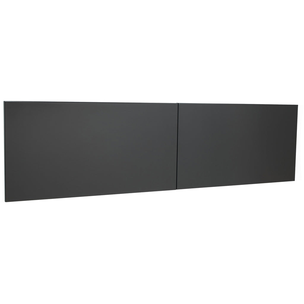 Lorell Fortress Modular Series Stack-On Hutch Door Kit - 60" Width - Lockable, Reinforced - Steel - Charcoal