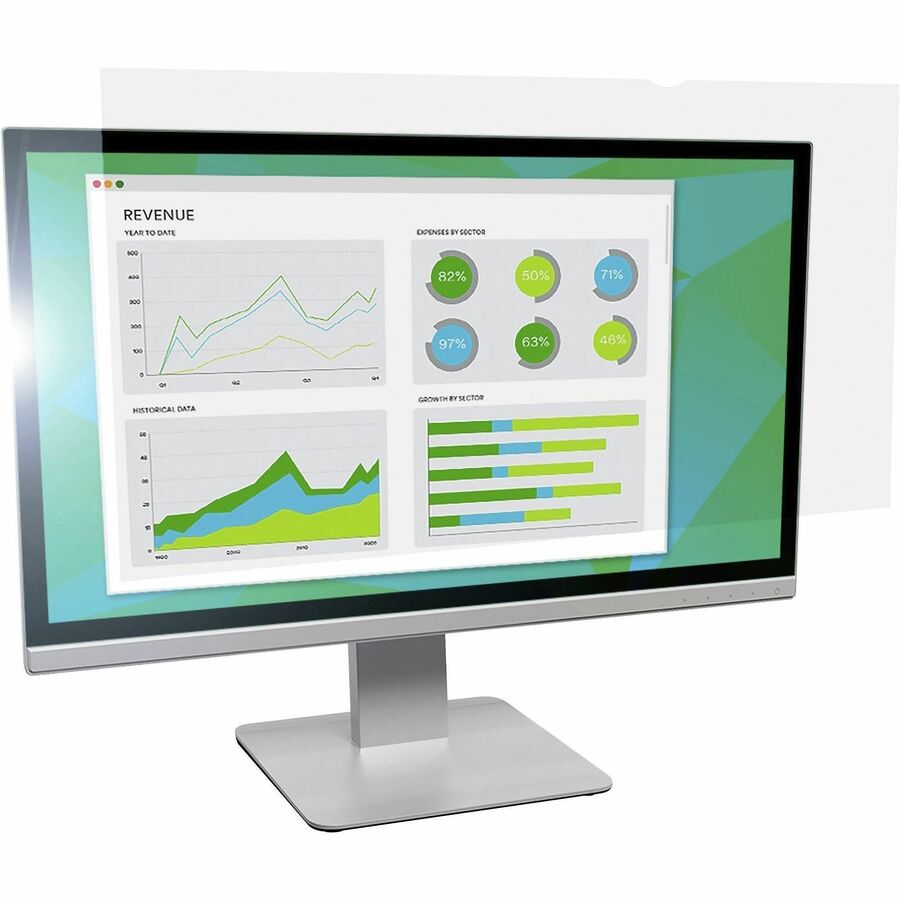 Antiglare Frameless Filter for 24" Widescreen Flat Panel Monitor, 16:10 Aspect Ratio