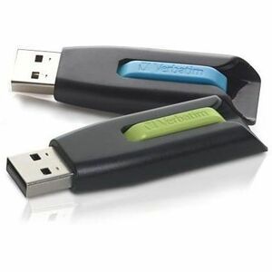 32GB Store 'n' Go V3 USB 3.2 Gen 1 Flash Drive - 2pk - Blue, Green - 32GB - 2 Pk - Blue, Green