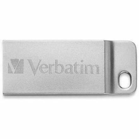 Verbatim 64GB Metal Executive USB Flash Drive - Silver - 64 GBUSB - Silver