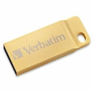 Verbatim 64GB Metal Executive USB 3.0 Flash Drive - Gold - 64 GBUSB 3.0 - Gold - Water Resistant